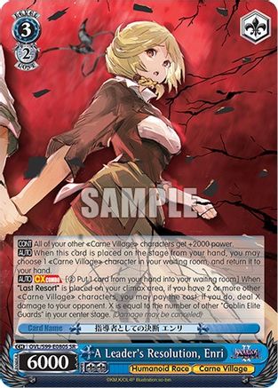 A Leader's Resolution, Enri (SR) - OVL/S99-E080S - Super Rare available at 401 Games Canada