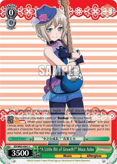 "A Little Bit of Growth?" Moca Aoba - BD/W63-E041 - Common available at 401 Games Canada