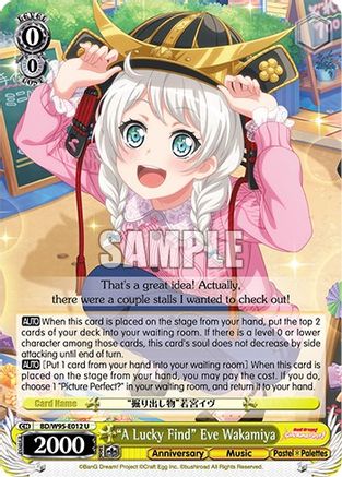 "A Lucky Find" Eve Wakamiya - BD/W95-E012 - Uncommon available at 401 Games Canada