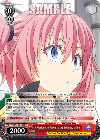 A Marionette Fallen to the Scheme, Milim - TSK/S101-E064 - Common available at 401 Games Canada