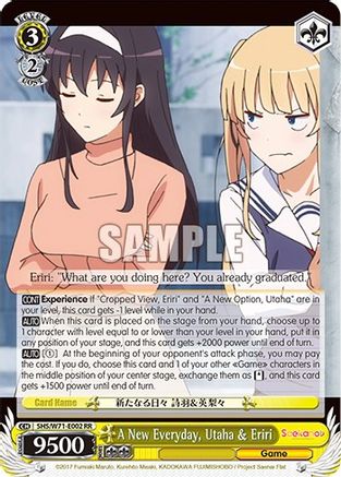 A New Everyday, Utaha & Eriri - SHS/W71-E002 - Double Rare available at 401 Games Canada