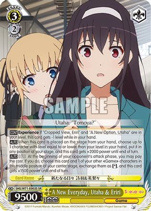 A New Everyday, Utaha & Eriri (SR) - SHS/W71-E002S - Super Rare available at 401 Games Canada