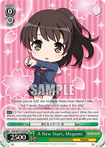 A New Start, Megumi - SHS/W71-E103 - Promo available at 401 Games Canada