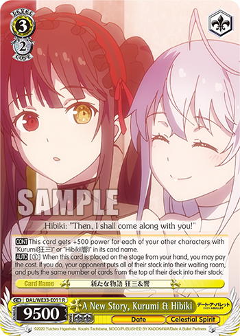 A New Story, Kurumi & Hibiki - DAL/WE33-E011 - Rare available at 401 Games Canada