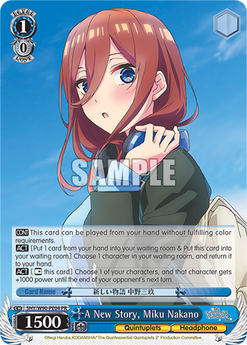 A New Story, Miku Nakano - 5HY/W90-PE04 - PR available at 401 Games Canada