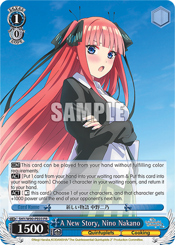 A New Story, Nino Nakano - 5HY/W90-PE03 - PR available at 401 Games Canada