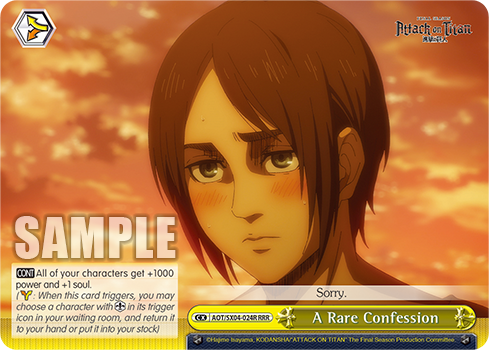 A Rare Confession - AOT/SX04-E024R - Triple Rare available at 401 Games Canada