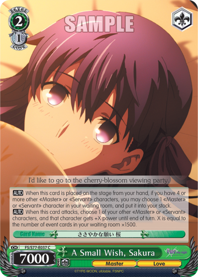 A Small Wish, Sakura (C) available at 401 Games Canada