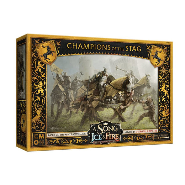 A Song of Ice and Fire: Tabletop Miniatures Game - House Baratheon - Champions of the Stag available at 401 Games Canada