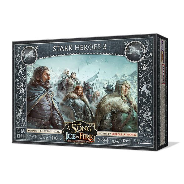 A Song of Ice and Fire: Tabletop Miniatures Game - House Stark - Heroes 3 available at 401 Games Canada