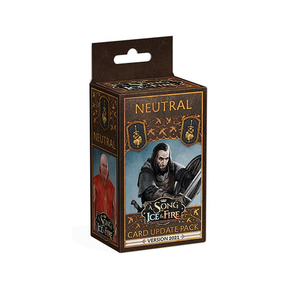 A Song of Ice and Fire: Tabletop Miniatures Game - Neutral Forces - Card Update Pack 2021 ** available at 401 Games Canada