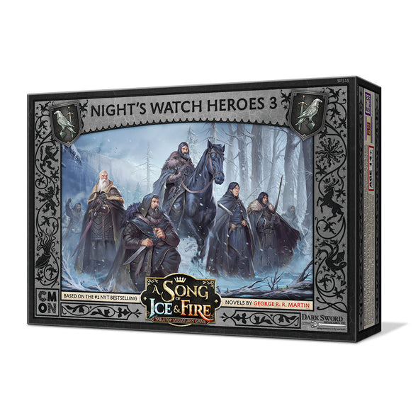 A Song of Ice and Fire: Tabletop Miniatures Game - Night's Watch - Heroes 3 available at 401 Games Canada