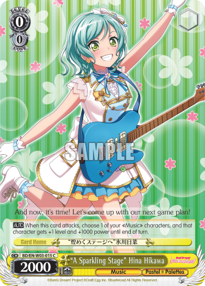 "A Sparkling Stage" Hina Hikawa - BD/EN-W03-015 - Common available at 401 Games Canada