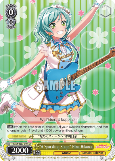 "A Sparkling Stage" Hina Hikawa - BD/EN-W03-015S - Super Rare available at 401 Games Canada