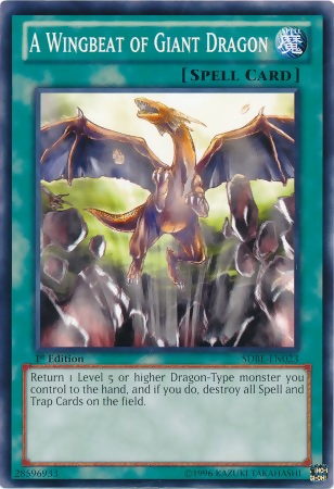 A Wingbeat of Giant Dragon - SDBE-EN023 - Common - 1st Edition available at 401 Games Canada