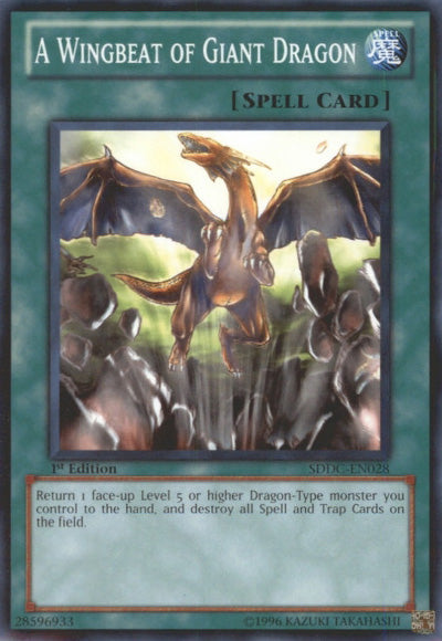 A Wingbeat of Giant Dragon - SDDC-EN028 - Common - 1st Edition available at 401 Games Canada