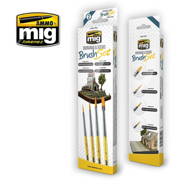 AMMO Mig - Dioramas and Scenic Brush Set