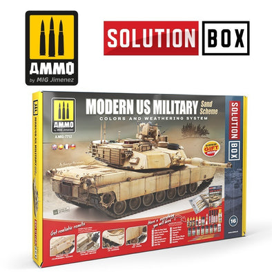 AMMO Mig - Modern US Military Sand Scheme Solution Box