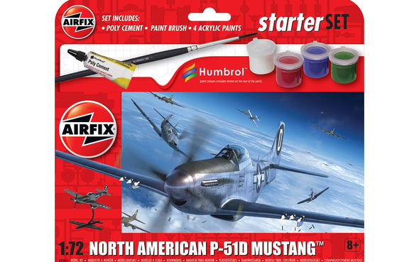 Airfix - Starter Set: North American P-51D Mustang 1/72 [A55013]