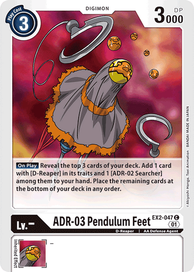 ADR-03 Pendulum Feet - EX2-047 - Common available at 401 Games Canada