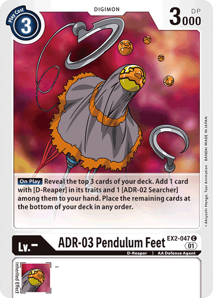 ADR-03 Pendulum Feet - EX2-047 - Common available at 401 Games Canada