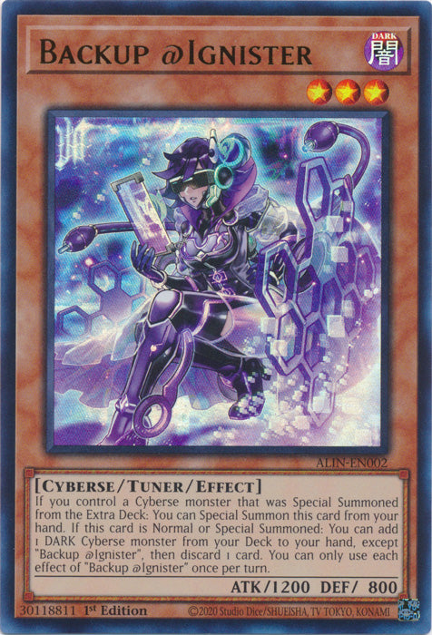 Backup @Ignister - ALIN-EN002 - Ultra Rare - 1st Edition