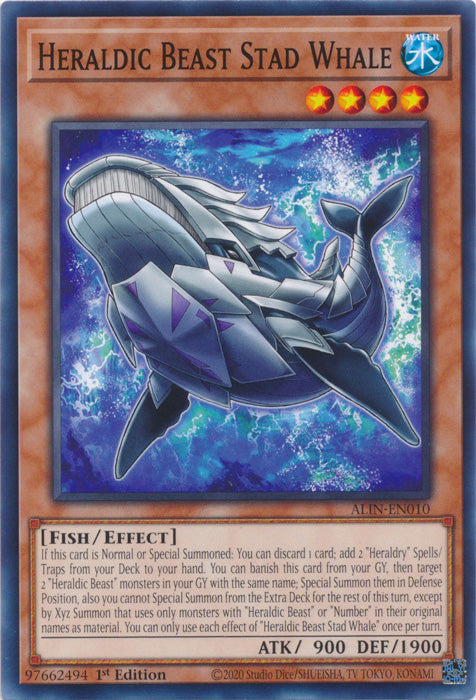Heraldic Beast Stad Whale - ALIN-EN010 - Common - 1st Edition