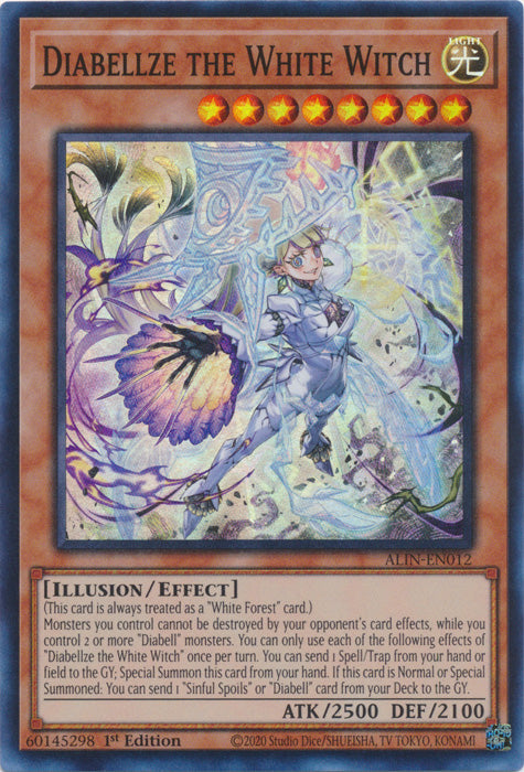 Diabellze the White Witch - ALIN-EN012 - Super Rare - 1st Edition