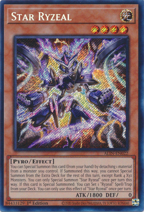 Star Ryzeal - ALIN-EN022 - Secret Rare - 1st Edition