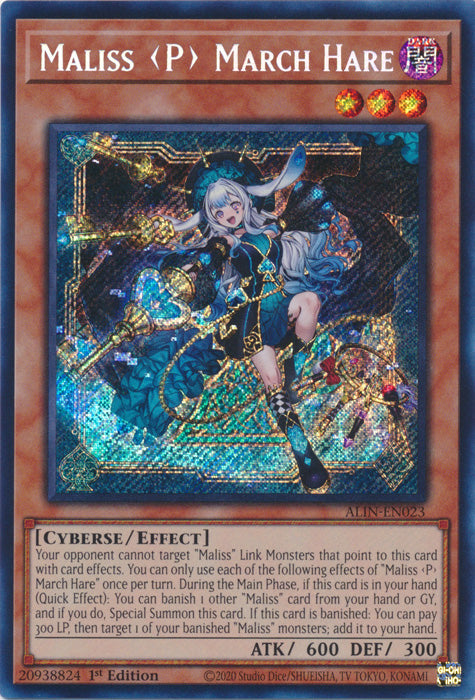 Maliss <P> March Hare - ALIN-EN023 - Secret Rare - 1st Edition
