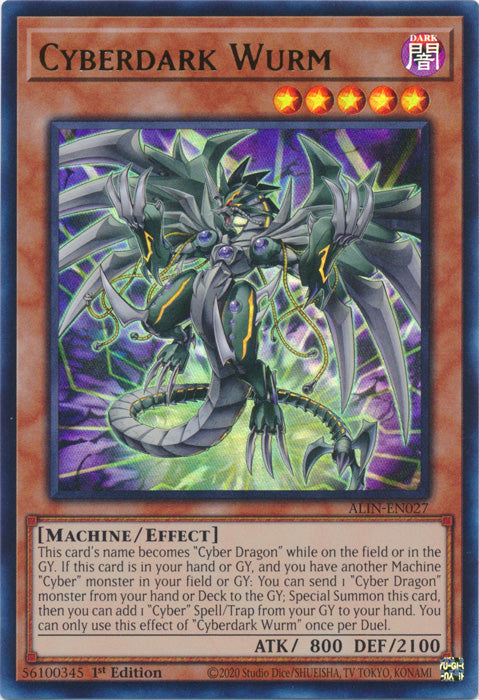 Cyberdark Wurm - ALIN-EN027 - Ultra Rare - 1st Edition