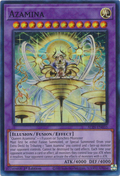 401 Games Canada - Azamina (card) - ALIN-EN035 - Super Rare - 1st Edition 401 Games Canada - Azamina (card) - ALIN-EN035 - Super Rare - 1st Edition