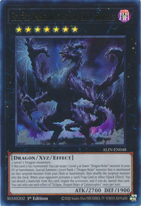 Eclipse, Dragon Ruler of Catastrophes - ALIN-EN048 - Ultra Rare - 1st Edition