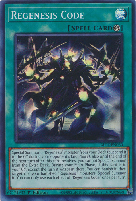 Regenesis Code - ALIN-EN060 - Super Rare - 1st Edition