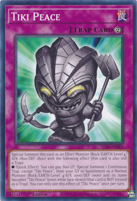 Tiki Peace - ALIN-EN089 - Common - 1st Edition