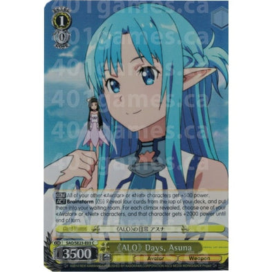 ALO Days, Asuna (Parallel Foil) available at 401 Games Canada