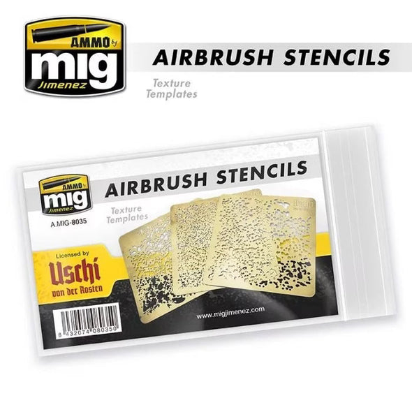 AMMO Mig - Airbrush Stencils available at 401 Games Canada