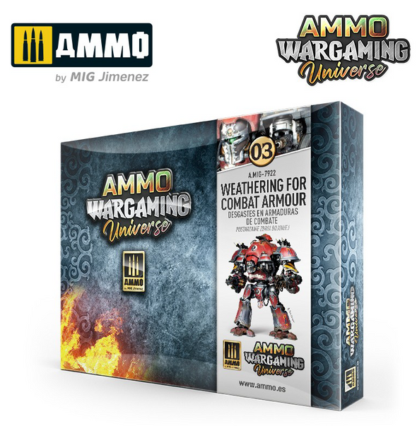 AMMO Mig - Ammo Wargaming Universe 03 - Weathering Combat Armour Set available at 401 Games Canada