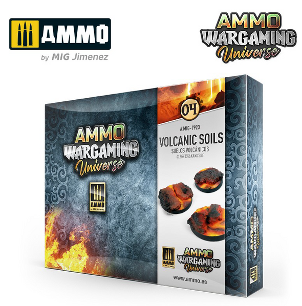 AMMO Mig - Ammo Wargaming Universe 04 - Volcanic Soils Basing Set available at 401 Games Canada