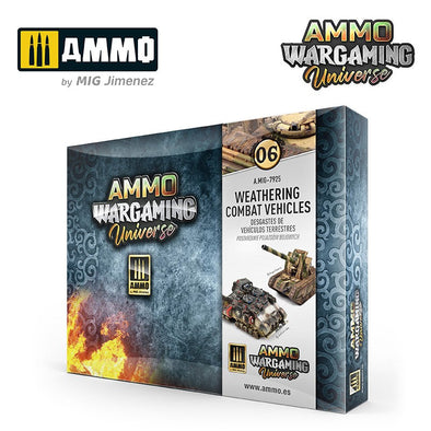 AMMO Mig - Ammo Wargaming Universe 06 - Weathering Combat Vehicles Set available at 401 Games Canada