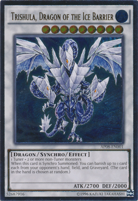 Trishula, Dragon of the Ice Barrier - AP08-EN001 - Ultimate Rare - Unlimited