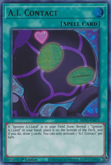 A.I. Contact - MP21-EN073 - Ultra Rare - 1st Edition available at 401 Games Canada