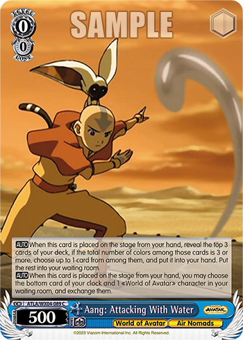 Aang: Attacking With Water - ATLA/WX04-E089 - Common available at 401 Games Canada