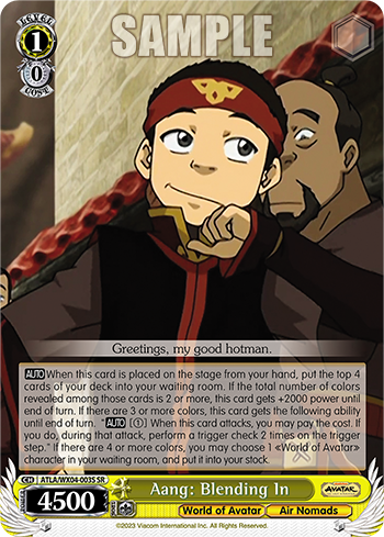 Aang: Blending In - ATLA/WX04-E003S - Super Rare available at 401 Games Canada