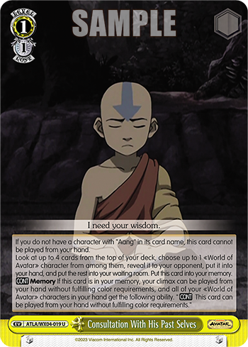 Aang: Consulting His Past Selves - ATLA/WX04-E019 - Uncommon available at 401 Games Canada