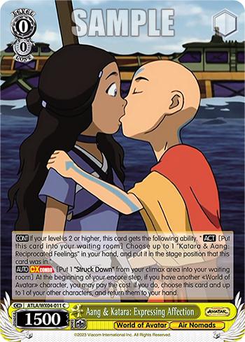 Aang & Katara: Expressing Affection - ATLA/WX04-E011 - Common available at 401 Games Canada