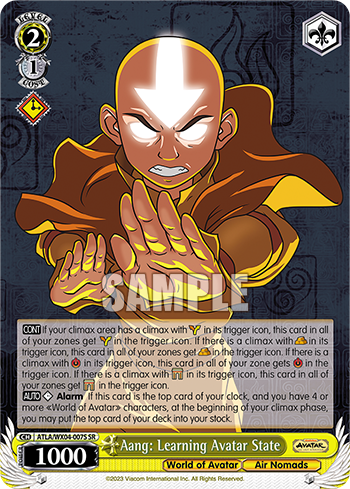 Aang: Learning Avatar State - ATLA/WX04-E007S - Super Rare available at 401 Games Canada