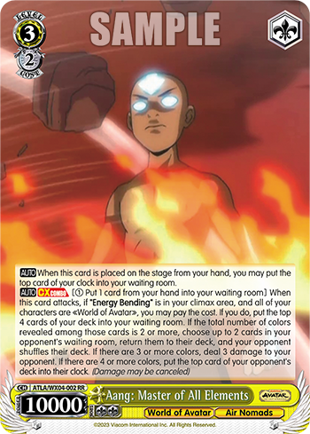 Aang: Master of All Elements - ATLA/WX04-E002 - Double Rare available at 401 Games Canada