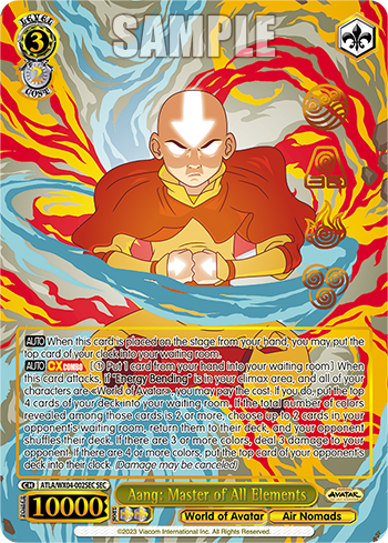 Aang: Master of All Elements - ATLA/WX04-E002SEC - Secret Rare available at 401 Games Canada