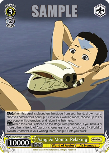 Aang & Momo: Relaxing - ATLA/WX04-E106 - Promo available at 401 Games Canada